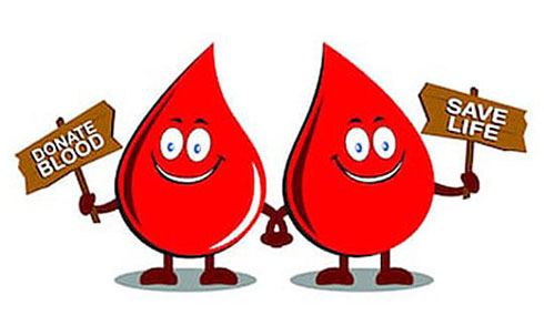Donate Blood and Save Life -Blood Drop Cartoon
